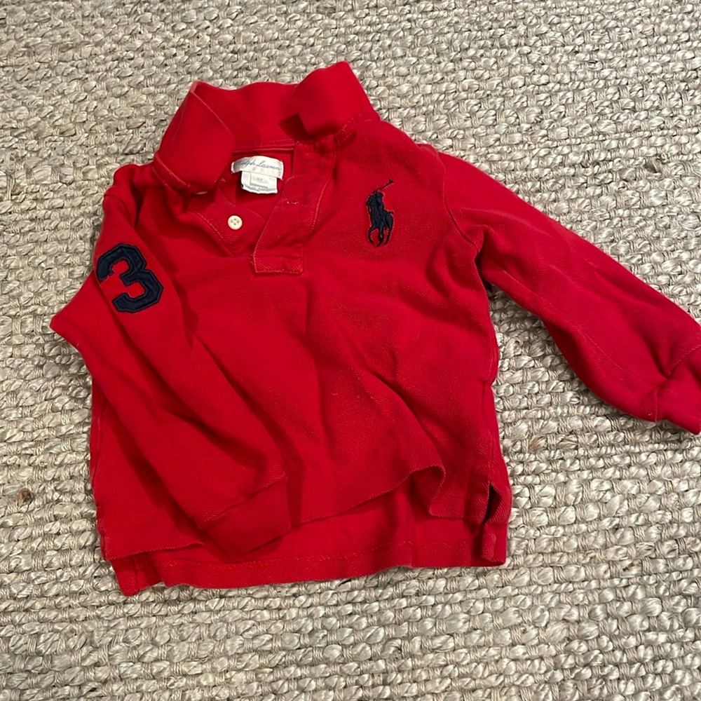 Ralph Lauren red toddler polo